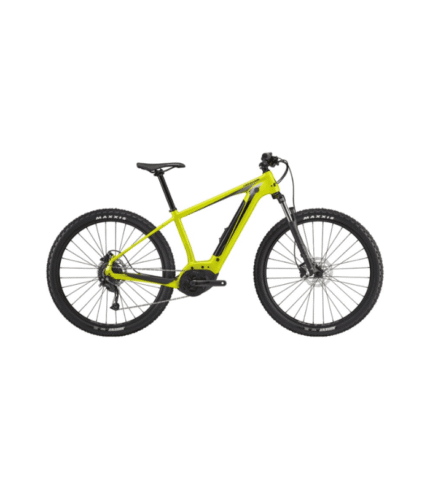 VTT électrique semi-rigide Cannondale Trail Neo 4 Highlighter freinage disque jaune pâle